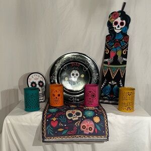 New Colorful Day of the Dead Decor Set